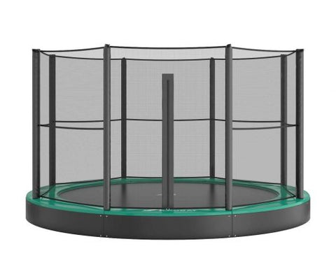 Image of Akrobat 10ft Round Primus Flat In-Ground Trampoline