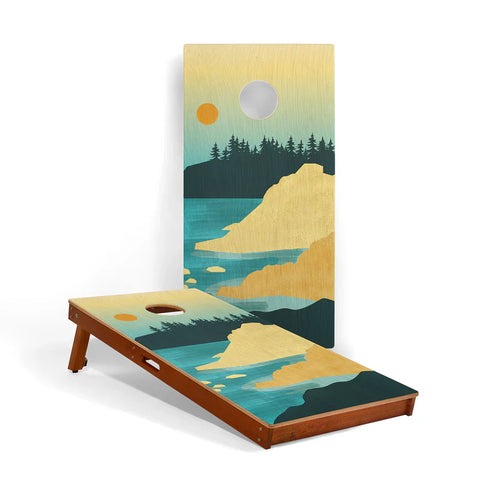 Image of Elakai Grand Teton National Park Mahogany Pathfinder Cornhole Boards