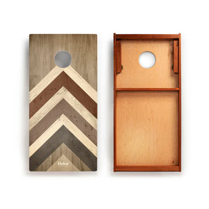 Elakai Terra Chevron Mahogany Pathfinder Cornhole Boards