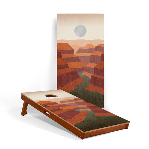 Image of Elakai Grand Teton National Park Mahogany Pathfinder Cornhole Boards