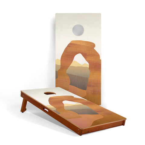 Image of Elakai Grand Teton National Park Mahogany Pathfinder Cornhole Boards