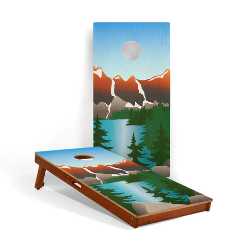Image of Elakai Grand Teton National Park Mahogany Pathfinder Cornhole Boards