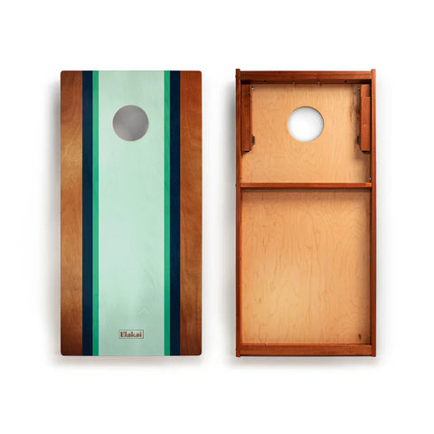 Image of Elakai Gidget Surf Mahogany Pathfinder Cornhole Boards - Travel
