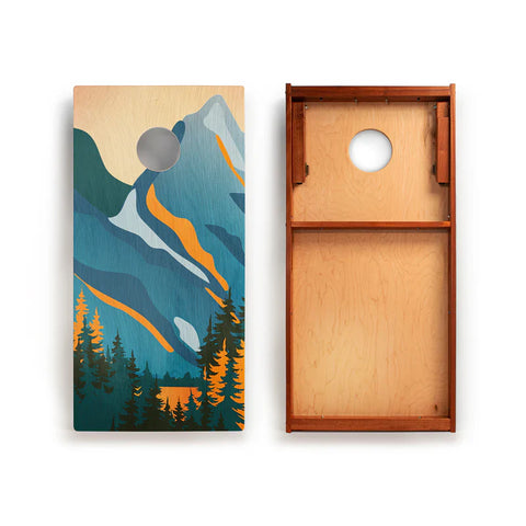 Image of Elakai Grand Teton National Park Mahogany Pathfinder Cornhole Boards