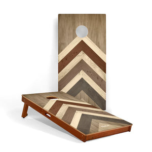 Elakai Terra Chevron Mahogany Pathfinder Cornhole Boards