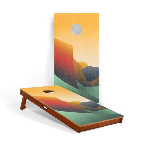 Image of Elakai Grand Teton National Park Mahogany Pathfinder Cornhole Boards