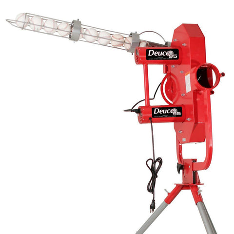 Image of Heater Deuce Two Wheel Fastball & Curveball Baseball Pitching Machine with Automatic Ball Feeder *PREORDER TODAY* (Ships End of July)