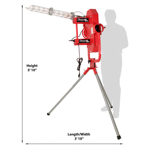 Image of Heater Deuce Two Wheel Fastball & Curveball Baseball Pitching Machine with Automatic Ball Feeder *PREORDER TODAY* (Ships End of July)