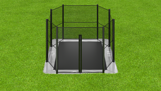 Akrobat 14ft x 10ft Primus Flat In-Ground Trampoline