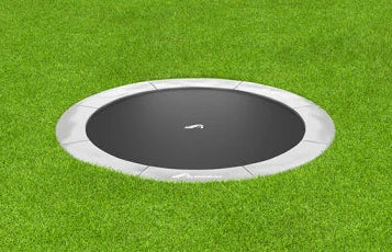 Image of Akrobat 12ft Round Primus Flat In-Ground Trampoline