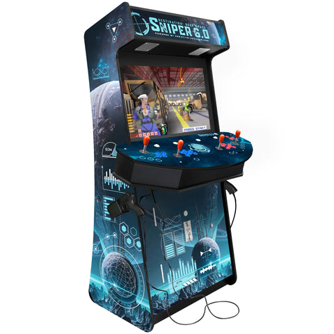 Image of Sniper Arcade Machine by Creative Arcades - Sniper 6.0 Light Blaster Stand Up Arcade