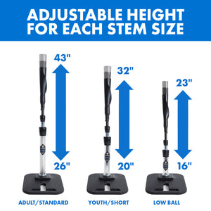 Tanner Pro Weighted Baseball Batting Tee & Softball Tee