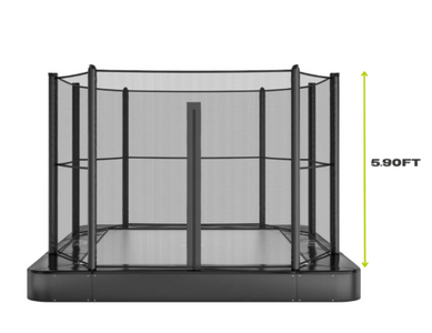 Akrobat 14ft x 10ft Primus Flat In-Ground Trampoline