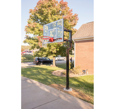 Image of Contender 54" Goalsetter In Ground Basketball Hoop - Glass Backboard