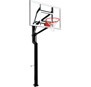 All-Star 54" Goalsetter In Ground Basketball Hoop - Glass Backboard