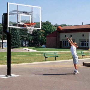 Goalsetter Captain 60" In Ground Basketball Hoop - Glass Backboard