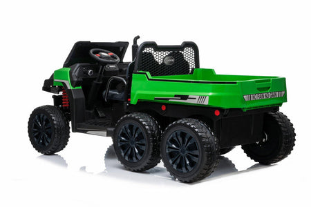 Freddo 24v 6 Wheeler Tractor Trailer Electric Go Kart w/ Dump Cart