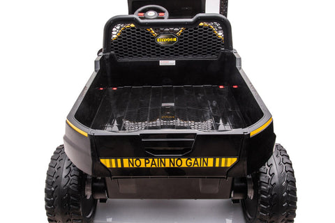 Image of Freddo 24v 6 Wheeler Tractor Trailer Electric Go Kart w/ Dump Cart