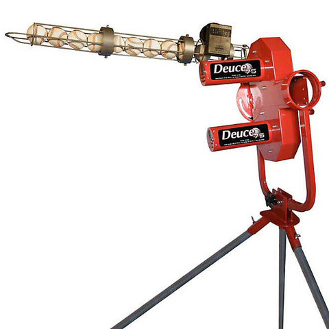 Image of Heater Deuce Two Wheel Fastball & Curveball Baseball Pitching Machine with Automatic Ball Feeder *PREORDER TODAY* (Ships End of July)