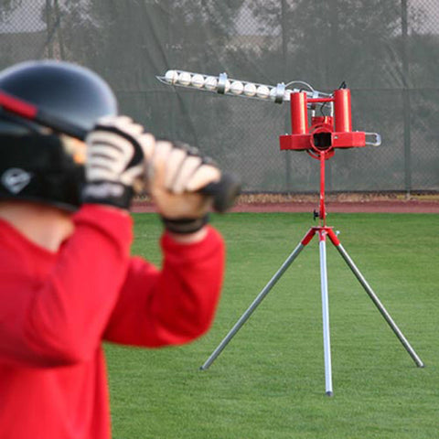 Image of Heater Deuce Two Wheel Fastball & Curveball Baseball Pitching Machine with Automatic Ball Feeder *PREORDER TODAY* (Ships End of July)
