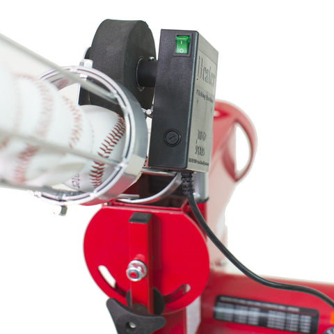 Image of Heater Pro Fastball & Curveball Baseball Pitching Machine with Automatic Ball Feeder