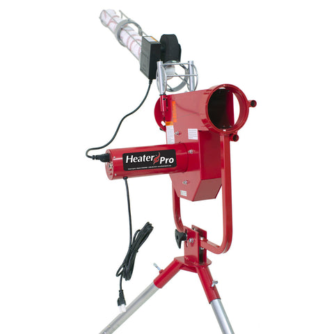 Image of Heater Pro Fastball & Curveball Baseball Pitching Machine with Automatic Ball Feeder