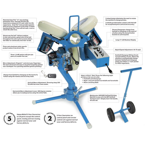 Image of JUGS BP®3 Softball Pitching Machine with Changeup