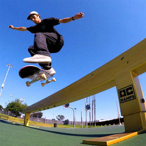 24K Gold Skateboard Rail by OC Ramps