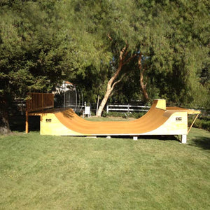 16ft Wide Half-Pipe Skateboard Ramp by OC Ramps