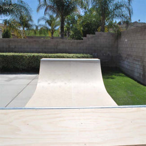 3.5ft x 8ft Wide Half-Pipe Skateboard Ramp by OC Ramps