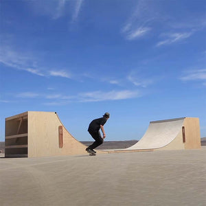 5ft Tall Half-Pipe Skateboard Ramp by OC Ramps