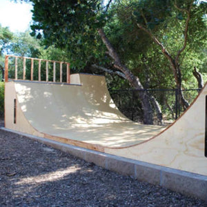 5ft Tall Half-Pipe Skateboard Ramp by OC Ramps