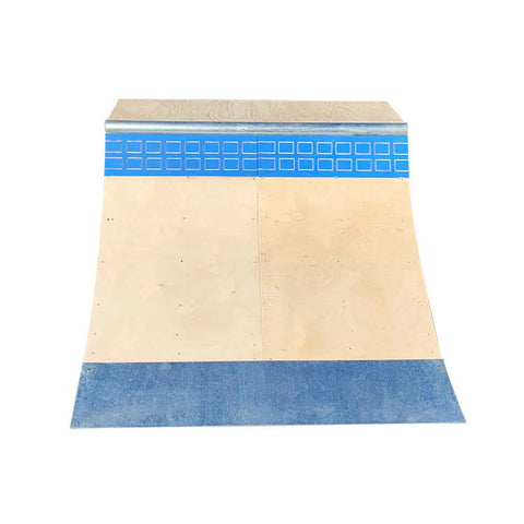 Image of Brad McClain 3ft Blue Tile Quarter Pipe Skateboard Ramp by OC Ramps