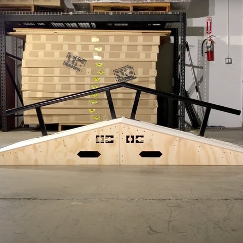 Image of 8ft Bump to Rail Skateboard Ramp by OC Ramps