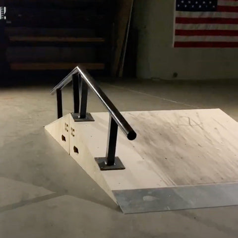 Image of 8ft Bump to Rail Skateboard Ramp by OC Ramps