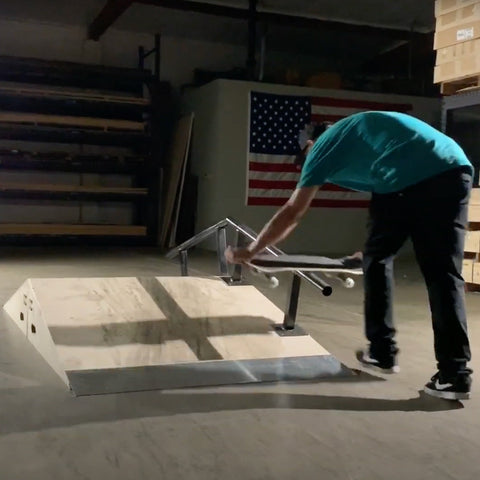 Image of 8ft Bump to Rail Skateboard Ramp by OC Ramps