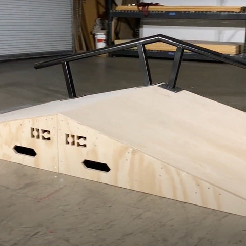 Image of 8ft Bump to Rail Skateboard Ramp by OC Ramps