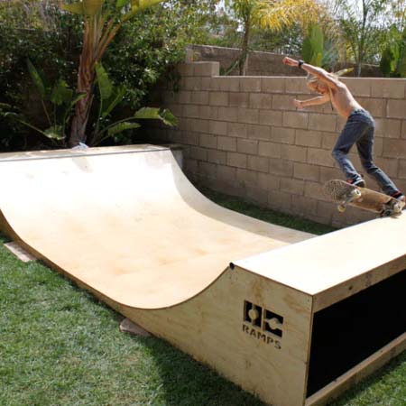 Image of Garage Mini Half-Pipe Skateboard Ramp by OC Ramps