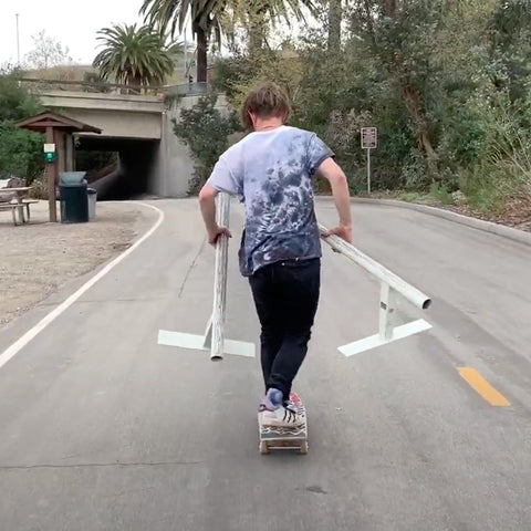Image of Glow in the Dark Round Skateboard Rail by OC Ramps