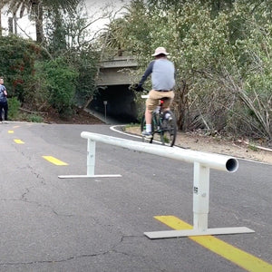 Glow in the Dark Round Skateboard Rail by OC Ramps