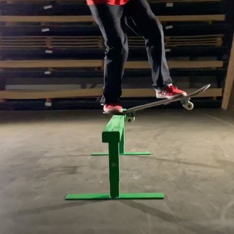 Image of 6ft Green Monster Flat Skateboard Rail by OC Ramps