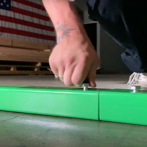 6ft Green Monster Flat Skateboard Rail by OC Ramps