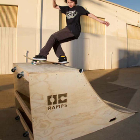 Image of (TWO) 3ft x 6ft Quarter Pipe Skateboard Ramps by OC Ramps