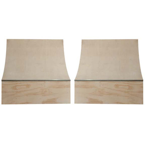 Image of (TWO) 3ft x 6ft Quarter Pipe Skateboard Ramps by OC Ramps