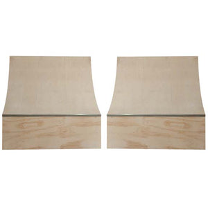 (TWO) 3ft x 6ft Quarter Pipe Skateboard Ramps by OC Ramps