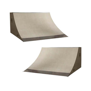 (TWO) 3ft x 8ft Quarter Pipe Skateboard Ramps by OC Ramps