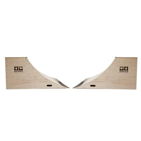 Image of (TWO) 3ft x 8ft Quarter Pipe Skateboard Ramps by OC Ramps