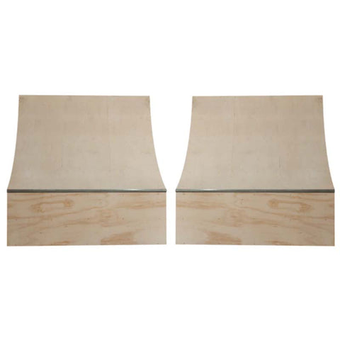 Image of (TWO) 3ft x 8ft Quarter Pipe Skateboard Ramps by OC Ramps