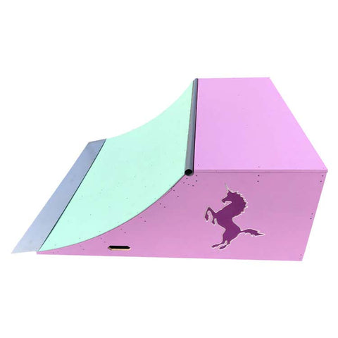 Image of 2.5ft x 6ft Unicorn Quarter Pipe Skateboard Ramp by OC Ramps
