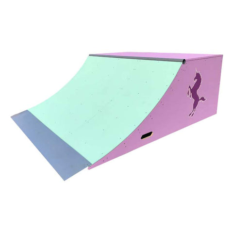 Image of 2.5ft x 6ft Unicorn Quarter Pipe Skateboard Ramp by OC Ramps